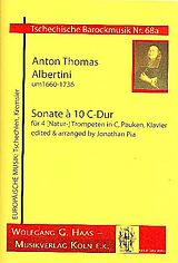 Anton Thomas Albertini Notenblätter Sonate a 10 C-Dur
