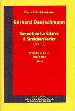 Gerhard Deutschmann Notenblätter Concertino DWV186