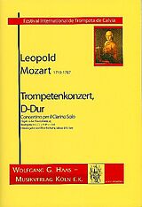 Leopold Mozart Notenblätter Konzert D-Dur für Trompete und Orchester