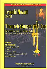 Leopold Mozart Notenblätter Konzert D-Dur für Trompete