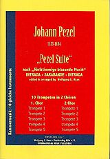 Johann Christoph Pezel Notenblätter Pezel Suite für 10 Trompeten
