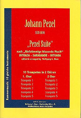 Johann Christoph Pezel Notenblätter Pezel Suite für 10 Trompeten