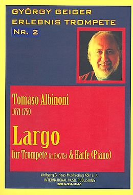 Tomaso Albinoni Notenblätter Largo für Trompete und Harfe