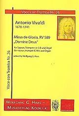 Antonio Vivaldi Notenblätter Domine Deus RV589