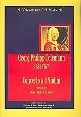Georg Philipp Telemann Notenblätter Concerto a 4 violini TWV40-203