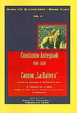 Constanzo Antegnati Notenblätter Canzon la battera