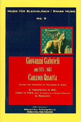 Giovanni Gabrieli Notenblätter Canzon quarta