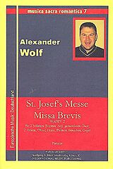 Alexander Wolf Notenblätter St. Josefs Messe Missa Brevis WolfWV2 für