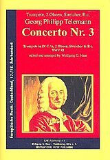 Georg Philipp Telemann Notenblätter Concerto Nr.3 TWV43 für Trompete (D/C/A)