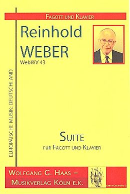 Reinhold Weber Notenblätter Suite WebWV43 für Fagott und Klavier