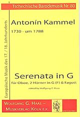 Antonín Kammel Notenblätter Serenata in G für Oboe
