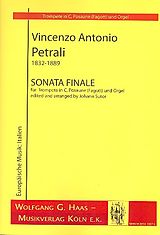 Vincenzo Antonio Petrali Notenblätter Sonata finale für Trompete in C