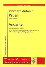 Vincenzo Antonio Petrali Notenblätter Andante für Trompete und Klavier