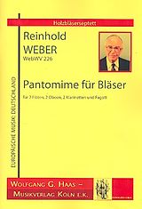 Reinhold Weber Notenblätter Pantomime WebWV226 für 2 Flöten