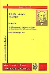 César Franck Notenblätter Intrada für 5 Trompeten (Pauke ad lib)