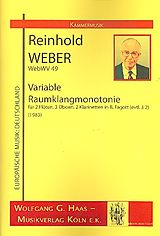 Reinhold Weber Notenblätter Variable Raumklangmonotonie WebWV49