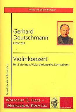 Gerhard Deutschmann Notenblätter Konzert DWV203 für Violine und