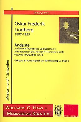Oskar Frederik Lindberg Notenblätter Andante
