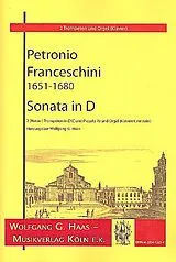 Petronio Franceschini Notenblätter Sonata in D