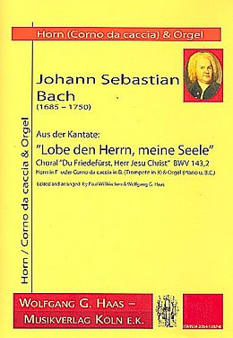 Johann Sebastian Bach Notenblätter Du Friedefürst Herr Jesu Christ BWV143,2