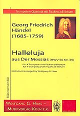 Georg Friedrich Händel Notenblätter Halleluja HWV56,39 für 4 Trompeten