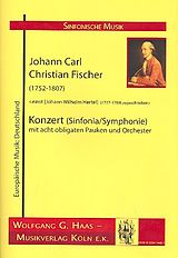 Johann Carl Christian Fischer Notenblätter Konzert für 8 Pauken und Orchester