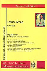 Lothar Graap Notenblätter Psalmen GWV658 für Sopran und Flöte