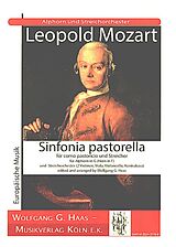 Leopold Mozart Notenblätter Sinfonia pastorella