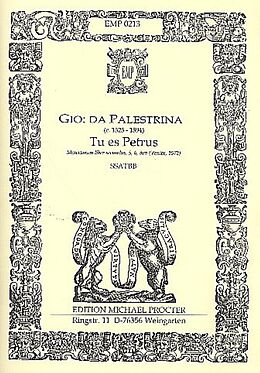 Giovanni Pierluigi Palestrina da Notenblätter Tu es Petrus for SSATBB