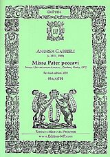 Andrea Gabrieli Notenblätter Missa pater peccavi