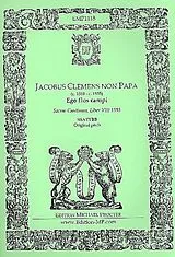 Jacobus Clemens Non Papa Notenblätter Ego flos campi