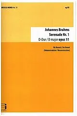 Johannes Brahms Notenblätter Serenade D-Dur Nr.1 op.11