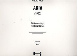 Georg Kröll Notenblätter Aria für Oboe und Orgel