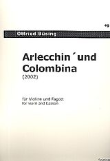 Otfried Büsing Notenblätter Arlecchin und Colombina