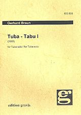 Gerhard Braun Notenblätter Tuba-Tabu 1 für Tuba solo