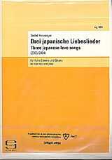 Detlef Heusinger Notenblätter 3 japanische Liebeslieder für Gesang (h)