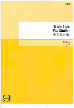 Günther Hugo Becker Notenblätter 4 Studien