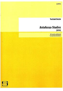 Yoshiaki Onishi Notenblätter Antefenas-Studies