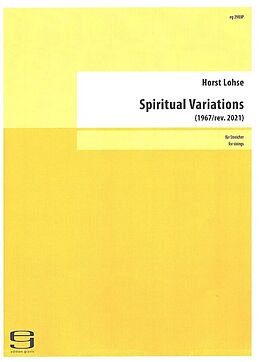 Horst Lohse Notenblätter Spiritual Variations (1967/2021)