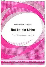 Leo Leandros Notenblätter Rot ist die Liebe