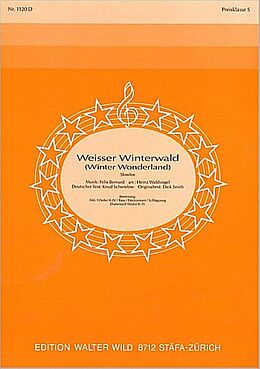  Notenblätter Weisser Winterwald für diatonische