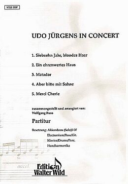  Notenblätter Udo Jürgens in Concertfür