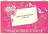 Walter Wild Notenblätter Rigi Schottisch