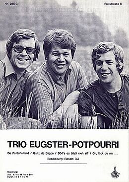  Notenblätter Trio Eugster-Potpourrifür Akordeonorchester