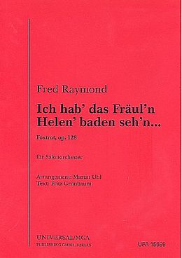 Fred Raymond Notenblätter Ich hab das Fräulein Helen baden sehn