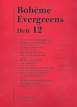  Notenblätter Boheme Evergreens Band 12