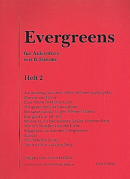  Notenblätter Evergreens Band 2