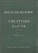 Serge Prokofieff Notenblätter Etüde op.2,4