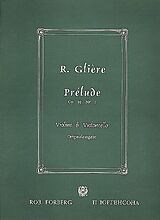 Reinhold Glière Notenblätter Prélude op.39,1 für