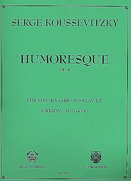 Serge Koussevitzky Notenblätter Humoresque op.4 für